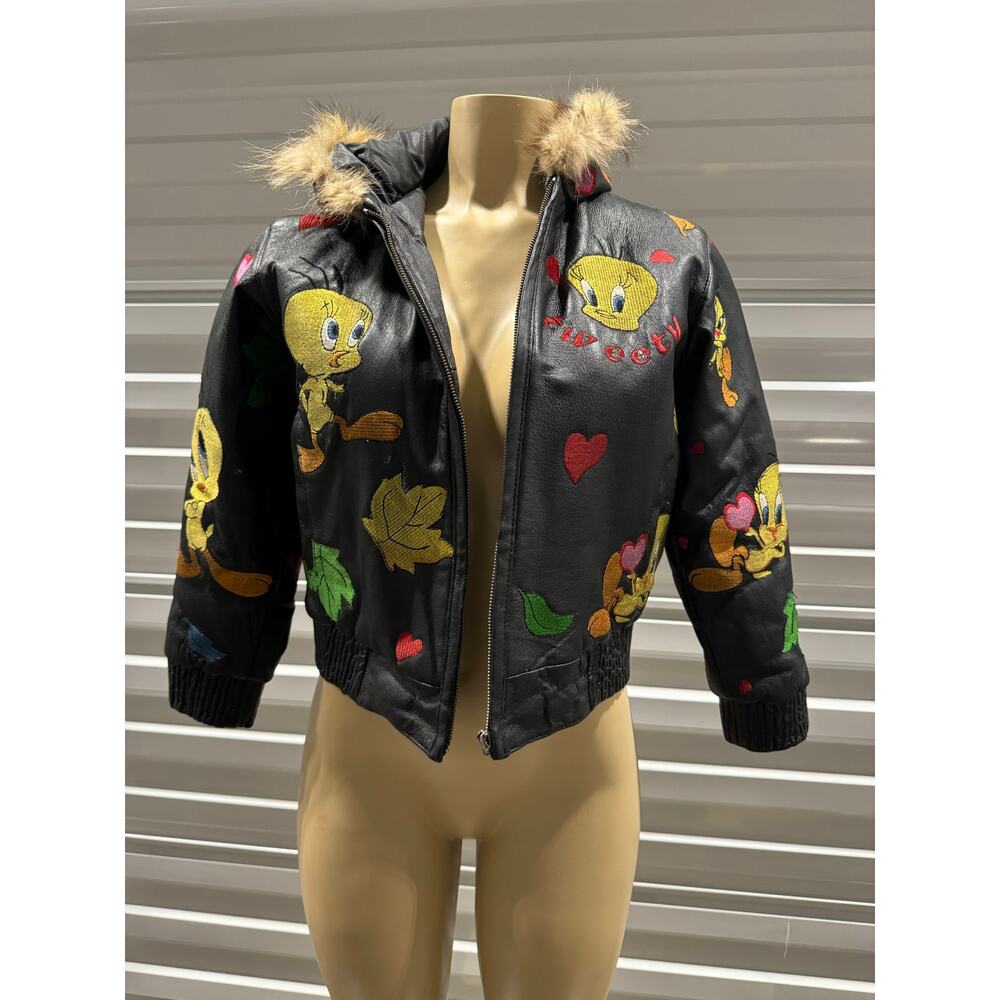rare Vintage 90s Tweety Bird juniors coat